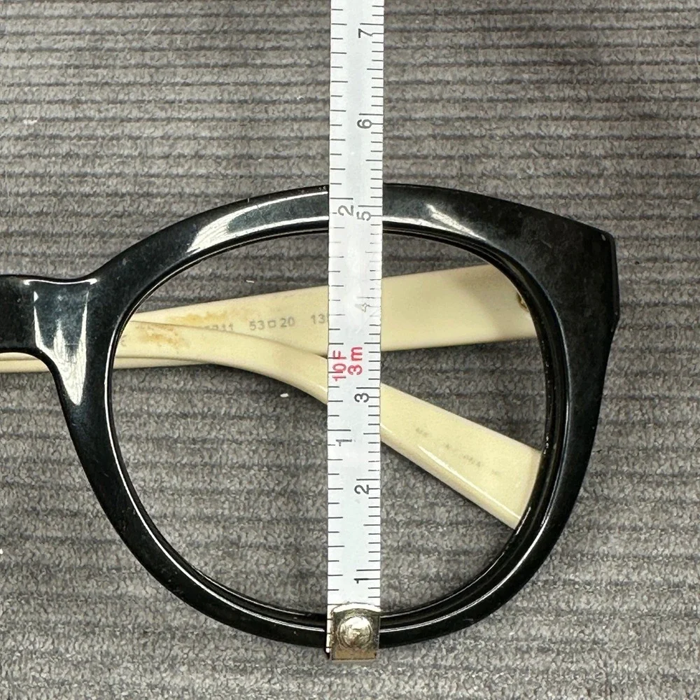 Michael Kors MK 6019 Champagne Beach Black Cream‎ Cat Eye Y2K Eyeglass 53-20-135